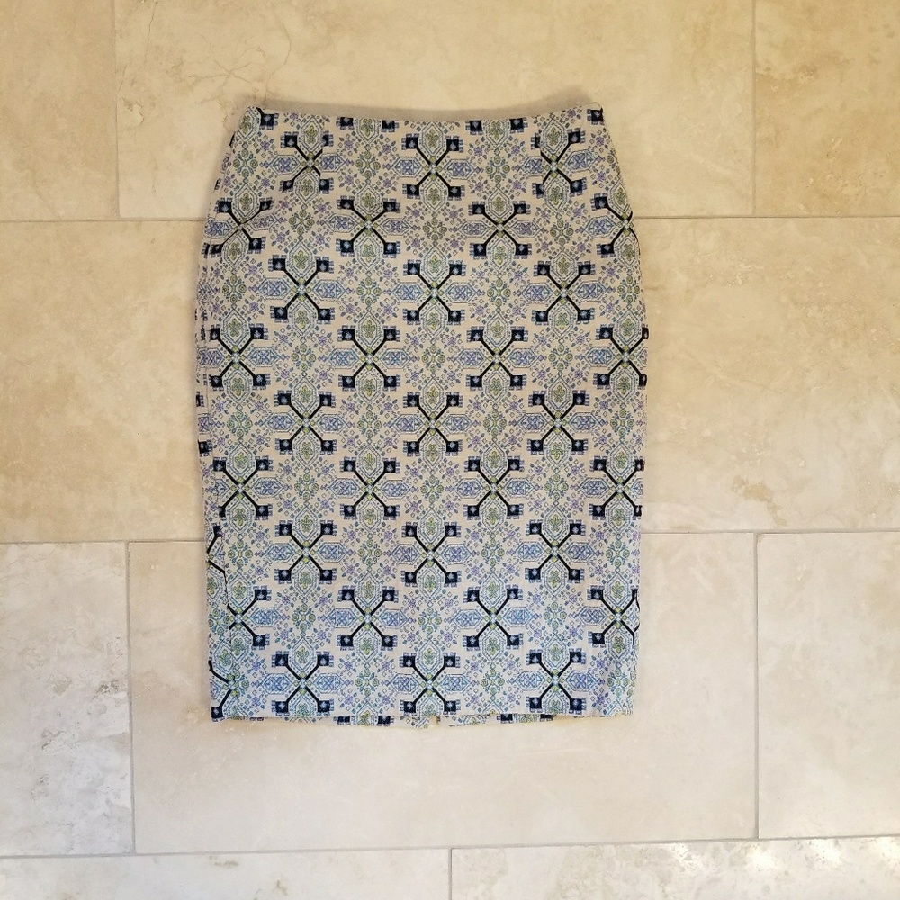 The Limited Jacquard Skirt, Size 0